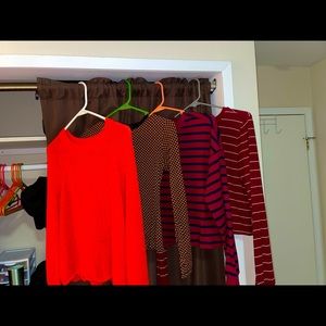 Long sleeve crop tops